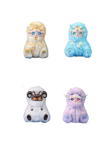 Toyclub MOBOSTAR 十二星座星の朝露シリーズ PVC&コットン&ポリエステル製 トレーディングフィギュア 4個入りBOX