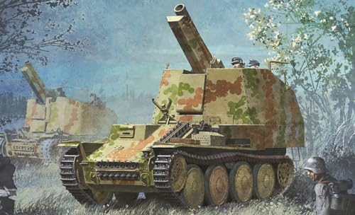 プラッツ ドラゴン 1/35 WW2 ドイツ 15cm 自走重歩兵砲 グリレK型 マジックトラック/アルミ砲身付属 プラモデル DR6429MT (戦車)