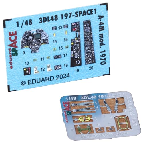 エデュアルド(Eduard) 1/48 スペース ダグラス A-4M スカイホーク mod.1970 内装3Dデカール・エッチングパーツセット (マジックファクトリー用) プラモデル用デカール EDU3DL48197