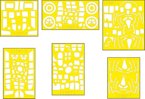エデュアルド(Eduard) 1/48 Tフェース ボーイング・バートル B-17F フライングフォートレス 機首(パーツX用) 両面塗装マスクシール (エデュアルド用) プラモデル用マスキングシール EDUEX1069