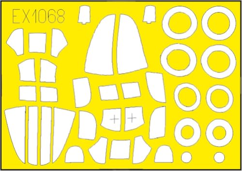 エデュアルド(Eduard) 1/48 Tフェース ベル P-39Q エアラコブラ 両面塗装マスクシール (アルマホビー用) プラモデル用マスキングシール EDUEX1068