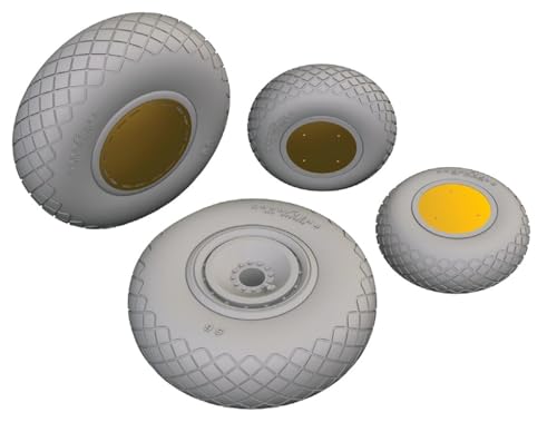 エデュアルド(Eduard) 1/72 ブラッシン コンソリデーテッド・エアクラフト B-24H リベレーター ホイール (エアフィックス用) プラモデル用パーツ EDU672380