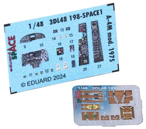 エデュアルド(Eduard) 1/48 スペース ダグラス A-4M スカイホーク mod.1975 内装3Dデカール・エッチングパーツセット (マジックファクトリー用) プラモデル用デカール EDU3DL48198