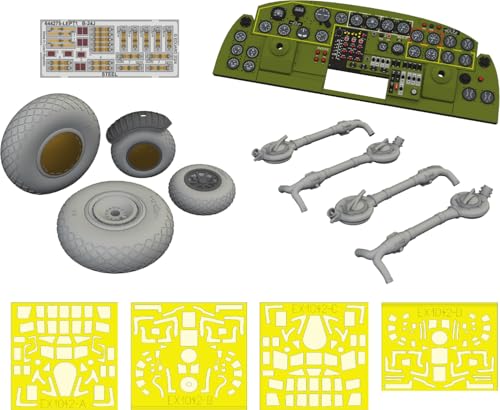 エデュアルド(Eduard) 1/48 ルックプラス コンソリデーテッド・エアクラフト B-24J リベレーター 計器盤・パーツセット (ホビーボス用) プラモデル用パーツ EDU644285
