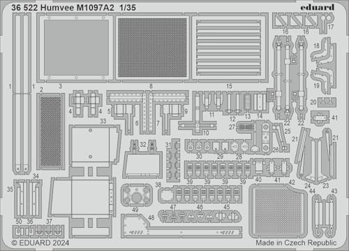 エデュアルド(Eduard) 1/35 M1097A2 ハンヴィー エッチングパーツ (ICM用) プラモデル用パーツ EDU36522