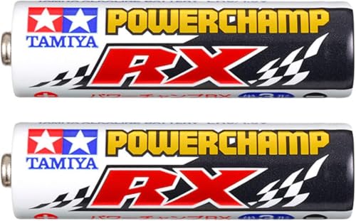 タミヤ(TAMIYA) ミニ四駆バッテリー パワーチャンプRX 2本入 [単３型アルカリ乾電池] 55119 (ミニ四駆)
