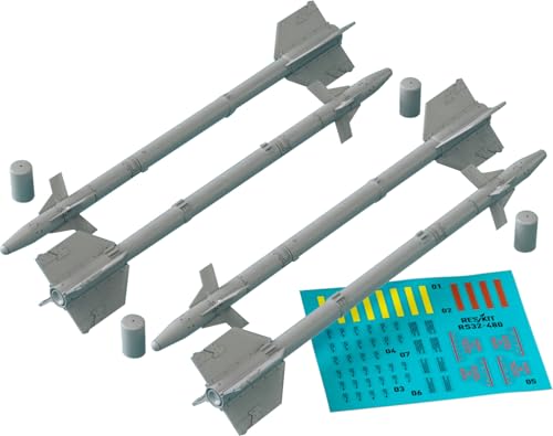 レスキット (Reskit) 1/32 AIM-9J サイドワインダーミサイル 4個入 プラモデル用パーツ RSK32-0480
