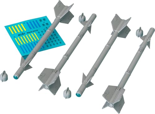 レスキット (Reskit) 1/32 AIM-9B サイドワインダーミサイル 4個入 プラモデル用パーツ RSK32-0477