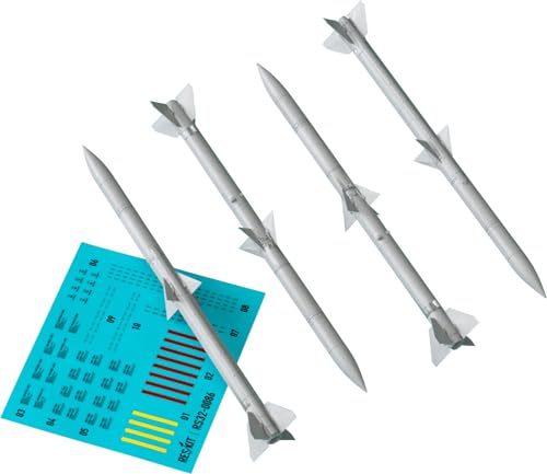 レスキット (Reskit) 1/32 AIM-120 A、B AMRAAM 空対空ミサイル 4個入 プラモデル用パーツ RSK32-0407