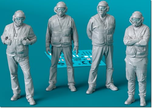 レスキット (Reskit) 1/32 空母カタパルトクルー 待機中 4体入 レジンキット RSKF32-0026