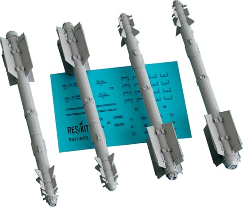 レスキット (Reskit) 1/32 R-73 AA-11 アーチャー 空対空ミサイル 4個入 プラモデル用パーツ RSK32-0372