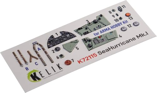 レスキット (Reskit) 1/72 ホーカー シーハリケーン Mk.1 内装3Dデカール (アルマホビー用) プラモデル用デカール RSKK72115
