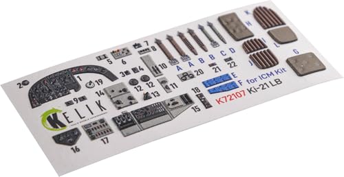 レスキット (Reskit) 1/72 三菱 Ki-21 九七式重爆撃機 内装3Dデカール (ICM用) プラモデル用デカール RSKK72107