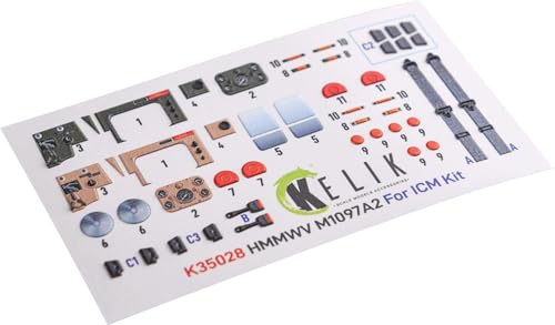 レスキット (Reskit) 1/35 HMMWV ハンヴィー M1097 内装3Dデカール (ICM用) プラモデル用デカール RSKK35028