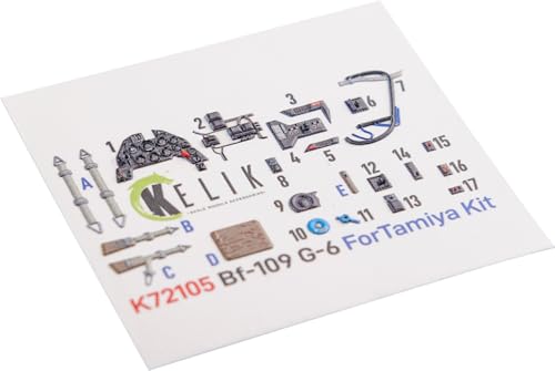 レスキット (Reskit) 1/72 メッサーシュミット Bf109G-6 内装3Dデカール (タミヤ用) プラモデル用デカール RSKK72105