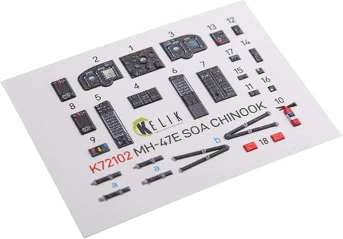 レスキット (Reskit) 1/72 ボーイング・バートル MH-47E チヌーク 内装3Dデカール (イタレリ用) プラモデル用デカール RSKK72102
