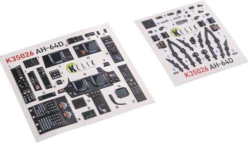 レスキット (Reskit) 1/35 マクドネル・ダグラス AH-64D アパッチ 内装3Dデカール (モンモデル用) プラモデル用デカール RSKK35026