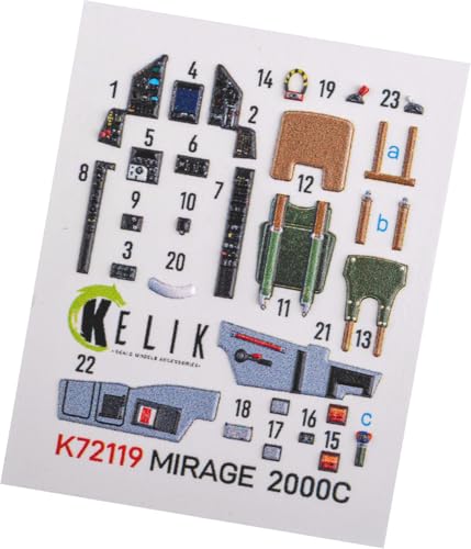 レスキット (Reskit) 1/72 ダッソー ミラージュ2000C 内装3Dデカール (モデルズビット用) プラモデル用デカール RSKK72119