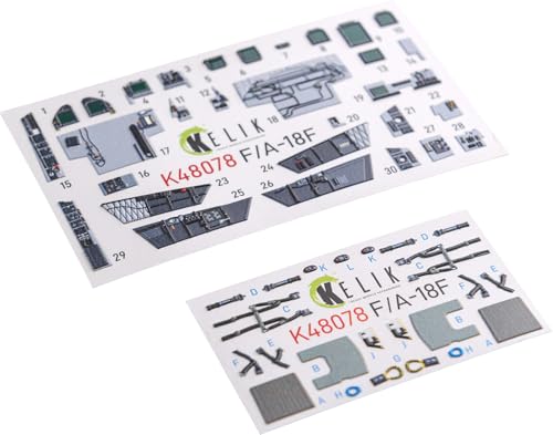 レスキット (Reskit) 1/48 マクドネル・ダグラス F/A-18F スーパーホーネット 内装3Dデカール (モンモデル用) プラモデル用デカール RSKK48078