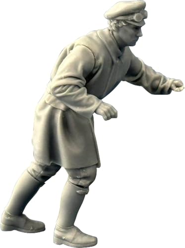 コッパーステートモデル 1/35 イギリス 伝令兵 バイクを押して帰る レジンキット COPF35062