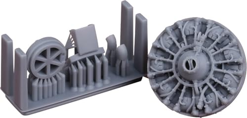 SBSモデル 1/72 ダグラス・エアクラフト 爆撃機 SBD-1/2/3/4 ドーントレス エンジン・排気管ディテールセット (ハセガワ用) プラモデル用パーツ SBM72083