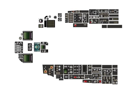 エイチエムエー(Hma) 1/72 F-16C コクピットデカール＆補強板シート プラモデル用パーツ HMAM3-718 (飛行機)