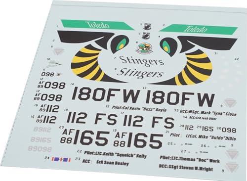 ファブスケール 1/48 アメリカ F-16CM/DM ファイティングファルコン ブロック42 第180戦闘航空団 スティンガーズ 2015年 プラモデル用デカール FABD48015