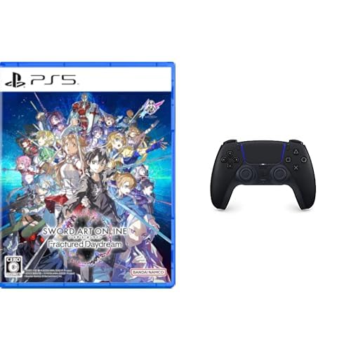 DualSense ワイヤレスコントローラー ミッドナイト ブラック (CFI-ZCT1J01) + ソードアート・オンライン フラクチュアード デイドリーム セット