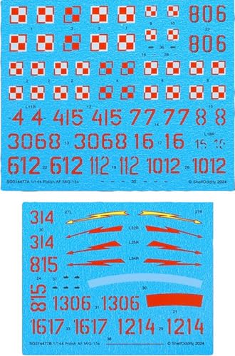 シェルフオディティー(Shelf Oddity) 1/144 ポーランド ミグ MiG-15 ファゴット デカール 5機分入 プラモデル用デカール PSO3144077