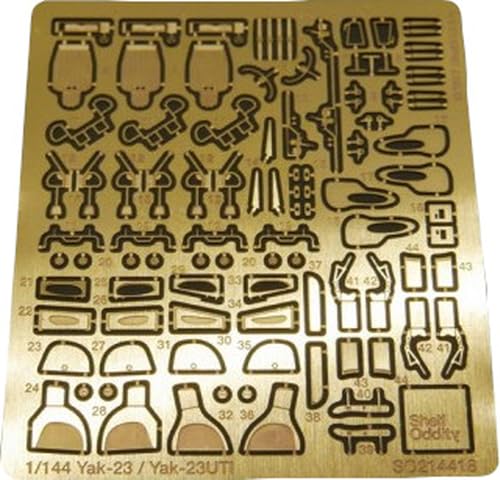 シェルフオディティー(Shelf Oddity) 1/144 ヤコブレフ Yak-23/UTI エッチングパーツ 2機分入 (ミクロミル用) プラモデル用パーツ PSO2144018