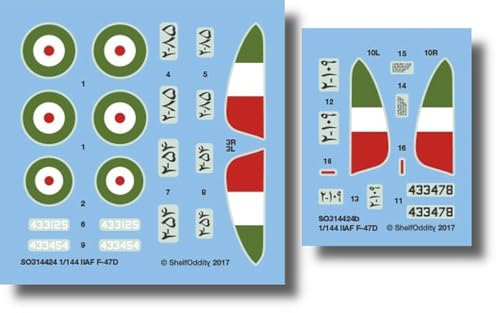 シェルフオディティー(Shelf Oddity) 1/144 イラン リパブリック F-47D サンダーボルト デカール プラモデル用デカール PSO3144024