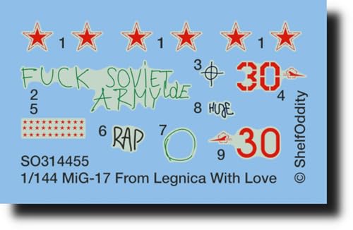 シェルフオディティー(Shelf Oddity) 1/144 ポーランド ミグ MiG-17 フレスコ レグニツァ記念碑 デカール プラモデル用デカール PSO3144055