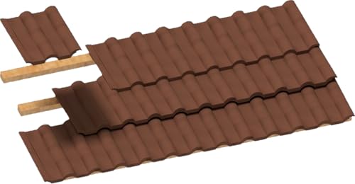 プラスモデル(PLUS MODEL) 1/35 二つ山瓦 84枚入 ミニチュア用アクセサリー PLM566