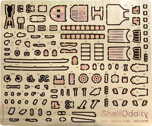 シェルフオディティー(Shelf Oddity) 1/144 ホーカー・シドレー ハリアー GR.1/GR.3/AV-8A/S エッチングパーツ (マーク1用) プラモデル用パーツ PSO2144025