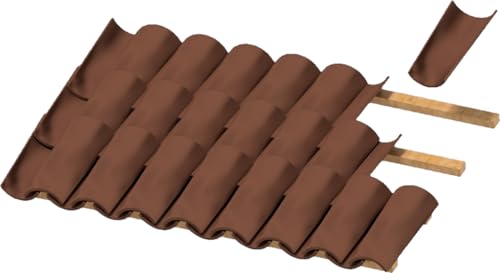 プラスモデル(PLUS MODEL) 1/35 バレル瓦 140枚入 ミニチュア用アクセサリー PLM567