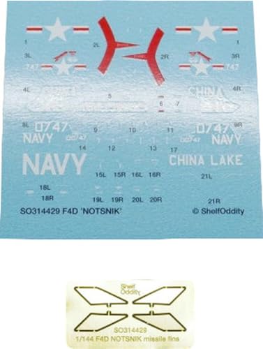 シェルフオディティー(Shelf Oddity) 1/144 ダグラス・エアクラフト F4D-1 スカイレイ プロジェクトNOTS デカール・エッチングパーツセット プラモデル用デカール PSO3144029