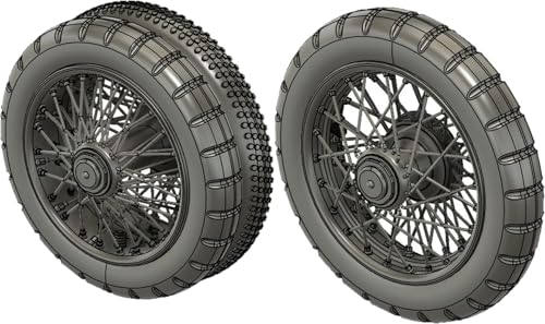 プラスモデル(PLUS MODEL) 1/35 イギリス 装甲車 RR用 車輪セット (モンモデル用) プラモデル用パーツ PLMDP3054