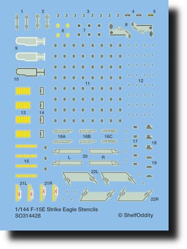 シェルフオディティー(Shelf Oddity) 1/144 マクドネル・ダグラス F-15C/D/E イーグル データステンシルデカール 2機分入 プラモデル用デカール PSO3144028