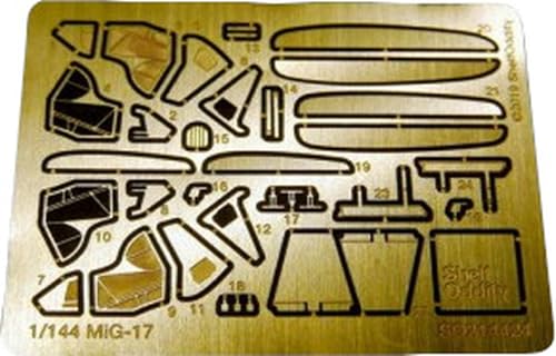 シェルフオディティー(Shelf Oddity) 1/144 ミグ MiG-17 フレスコ エッチングパーツ (Fトイズ用) プラモデル用パーツ PSO2144024