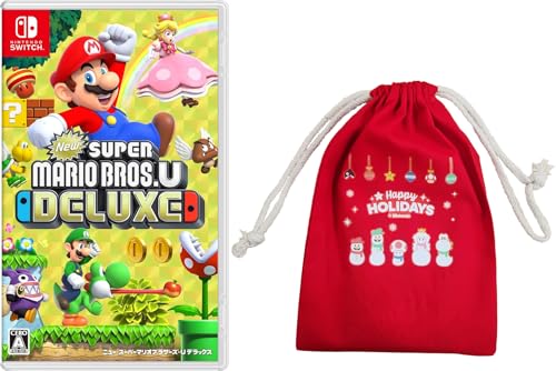 New スーパーマリオブラザーズ U デラックス -Switch 【Amazon.co.jp限定特典】ホリデーギフト巾着 同梱
