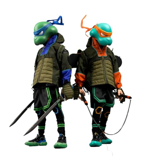 JTSTUDIO x BIGBOYSTOYS TMNT &ndash; Leonardo & Michelangelo ミュータント・ニンジャ・タートルズ レオナルド&ミケランジェロ 2pack 1/6スケール PVC&ABS&布製 塗装済み可動フィギュア