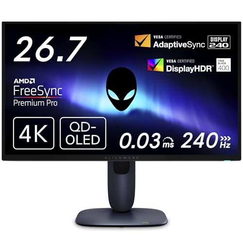 Dell AW2725Q 26.7インチ 有機EL Alienware ゲーミングモニター 無輝点3年保証/4K/QD-OLED抗反射