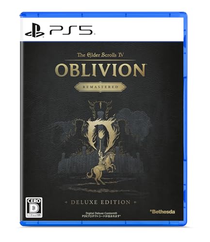 The Elder Scrolls IV: Oblivion Remastered – Deluxe Edition -PS5 【特典】ゲーム本編（ディスク）、引換コード（特別なアカトシュとメエルーンズ・デイゴンの鎧、武器、馬鎧セット（デジタル）のための新しいクエスト、デジタルアートブック ＆ サウンドトラックアプリ、拡張ストーリー: Shivering Isles、Knights of the Nine、追加ダウンロードコンテンツ） 同梱