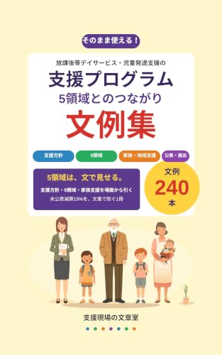 支援プログラム 文例集 の表紙
