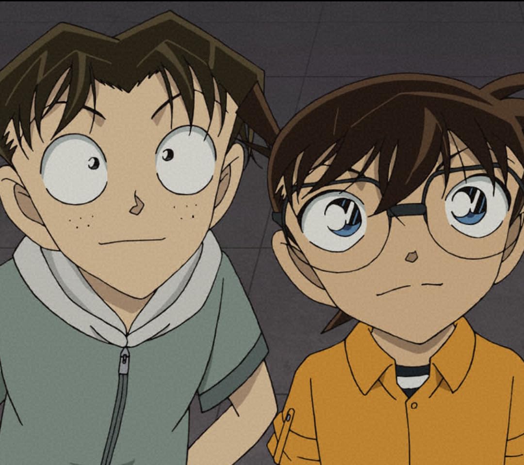 名探偵コナン 円谷 光彦（つぶらや みつひこ）,江戸川 コナン（えどがわ コナン） QHD(1080×960)スマホ 壁紙・待ち受け