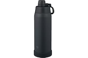 象印 水筒 1.0L 【素早く水分補給】 食洗機対応 シームレスせん 洗う点数3点のみ ハンドルつき 保冷 クールボトル チャコールブラック SD-KA100-BM
