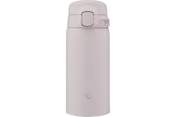 象印 水筒 360ml 【洗いやすく進化】 食洗機対応 シームレスせん 洗う点数2点のみ 軽量&コンパクト 保冷・保温 ワンタッチマグ ソフトグレージュ SU-BA36-HM
