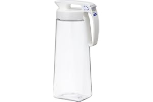 岩崎工業 ラストロウェア 冷水筒 2.1L ホワイト K-1286 W | シームレスピッチャー| 熱湯可| 日本製| 横置き可能| 耐熱広口