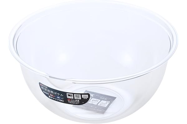 高儀(Takagi) TAKAGI 軽量 耐熱 ボウル 24cm 2800ml レンジ対応 プラスチック 食器 食洗機対応 調理器具 料理 割れにくい 汚れにくい 透明 ポリメチルペンテン tpx 日本製 たかぎ