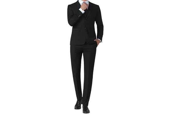 [WINROMTICO] スーツ メンズ 上下セット ビジネス 就活 2点セット 2つのボタン フォーマル 就職スーツ 礼服 結婚式 喪服 | 無地 スリム 通勤 面接 入学式など幅広いフォーマルシーンにおすすめ